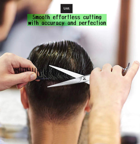 UM Supplies Scissors 6.5 | Premium Barber Shears For Hair Cutting | Multiple Purpose Cutting Scissors | Haircut Scissors For Salon I Women | Mens ...
