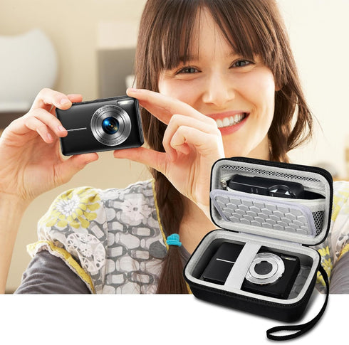 Comecase Digital Camera Carrying Case Compatible with CAMKORY/for VAHOIALD/for Canon PowerShot G7X/ for Kodak Pixpro/for Sony DSCW800 Compact Smal...