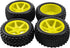 4Pcs HIRCQOO OD 88mm/3.46" Front Rear Rubber Tire Tyre & Plastic Wheel Rims 12mm Hex Compatible with Redcat Shockwave HPI HSP ExceedRC Kyosho 1/10...