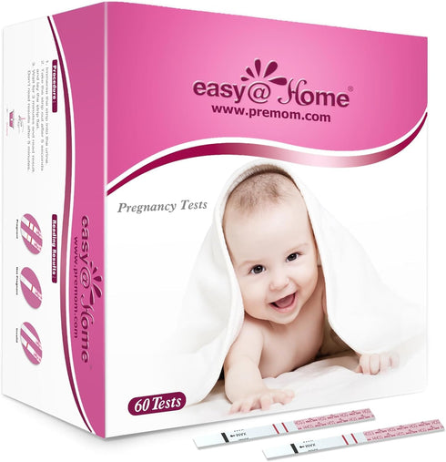 Easy@Home 60 Pregnancy Tests: Early Detection Precise Results Pregnancy Test Strips - Bulk Pregnancy Strips - 60 hCG Test Strips...
