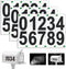 Reflective Mailbox Numbers Sticker, 3 Sets Large 0-9 Self Adhesive Vinyl Waterproof Number Sticker for Outside, Signs, Windows, Doors, Cars, Truck...
