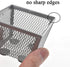 HAHIYO Stackable Paper Clip Mesh Holder Cup 2.2" Height 2 Pack Silver Sturdy Paperclip Holder Container for Desk Drawer Organizer Collection for H...