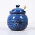 Cutiset Ceramic Honey Pot with Lid and Dipper, 20oz rustic Honey Jar (Blue)...