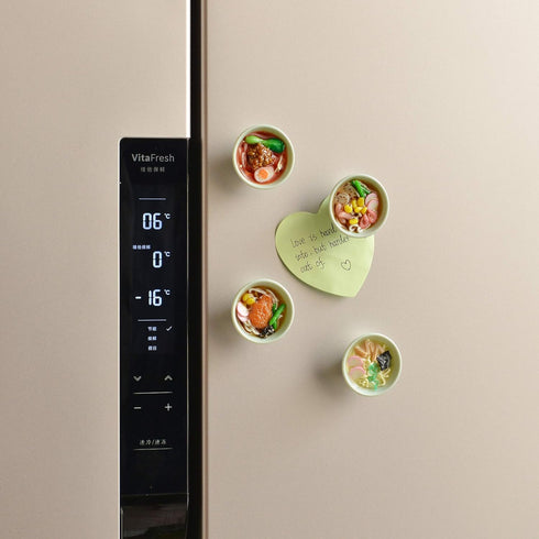 Set of 4 Cute Food Fridge Magnets Anime Magnet for Refrigerator Whiteboard Locker Decoration Mini Magnetic Funny Food Play Toy for Home Dollhouse ...