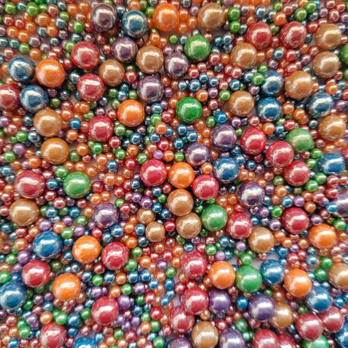 Edible Deep Colorful Sugar Pearls Candy Sprinkles 120G/ 4.23Ounce Baking Cake Sprinkles Cupcake and Cake Topper Cookie Decorations Wedding Party V...