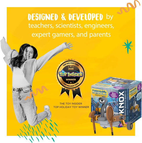 Thames & Kosmos - Rebotz: Knox - The Wacky Walking Robot - Engineering Science Kit - Educational Building Toys - Fun for Kids, Ages 6+ - 552004...