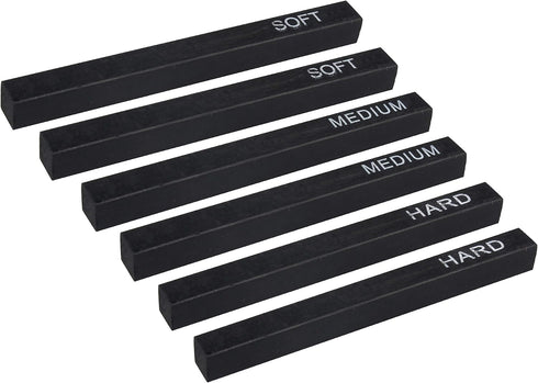 MyLifeUNIT Compressed Charcoal, Square Vine Charcoal Sticks for Drawing, Pack of 6 (2 Soft, 2 Medium and 2 Hard)...