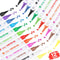 12 Colors Acrylic Paint Pens, Dual Tip Pens With Medium Tip and Brush Tip for Rock Painting, Ceramic, Wood, Plastic, Calligraphy, Canvas, Scrapboo...