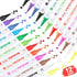 12 Colors Acrylic Paint Pens, Dual Tip Pens With Medium Tip and Brush Tip for Rock Painting, Ceramic, Wood, Plastic, Calligraphy, Canvas, Scrapboo...