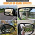 2 PCS Car Rearview Mirror Blind Spot Mirror, 5.23" x 1.18" ABS Shell Adjustable Convex Reversing Auxiliary Mirror, 3M Adhesive Backing for Easy In...