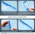 5 Pieces Razor Comb for Dogs Hair Grooming Trimmer Comb for Pet Razor Comb with 25 Extra Blades Manual Dog Hair Trimmer Comb Double Edge Razor for...