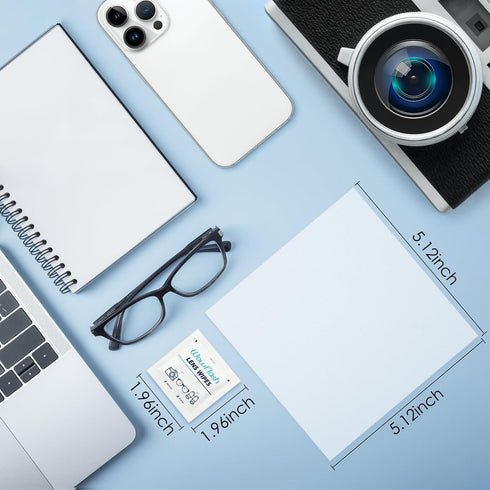 200 Count Lens Wipes for Eyeglasses, Eyeglass Lens Cleaning Wipes Pre-moistened Individually Wrapped Sracth-Free Streak-Free Eye Glasses Cleaner W...