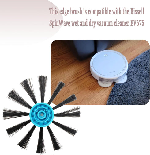 1624772 Edge Brushes Replacement for Bissell SpinWave Wet & Dry Robotic Vacuum, 2 Pack, 2859J, 28599, 3115, 28597,2859W,2859T, 28596,2859Z...