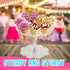 Ice Cream Cone Holder Stand with 8 Holes Capacity, Clear Acrylic Waffle Cone Holder for Mini Ice Cream Cones Snow Cone Hand Roll Sushi Popcorn Swe...
