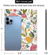 Small Mouse Pad Cute, Mini Mouse Pads for Wireless Mouse and Laptop, Travel Mousepads with Designs - Abstract Floral, Portable Mousepad with Non-s...