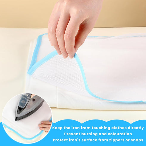 6 Pack Pressing Cloth for Ironing Scorch Mesh Cloth Scorch-Saving Ironing Protector Insulation Pad 23.6×15.7"...