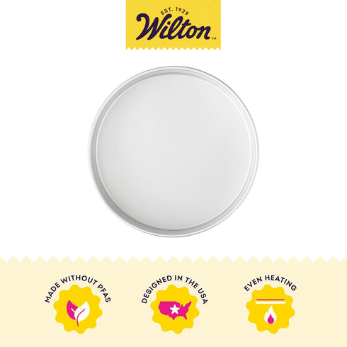 Wilton Aluminum Round Cake Pan, Deep-Sided Bakeware for Tall Cakes, Durable, Even Heating, Rust-Resistant, Professional Quality, 10 x 3 in., Packa...