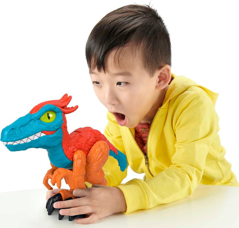 Fisher-Price Imaginext Jurassic World Dominion Dinosaur Toy Pyroraptor XL Poseable 10-Inch Figure for Preschool Pretend Play 3+ Years...