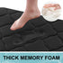 OLANLY Memory Foam Toilet Rugs U-Shaped 24x20, Ultra Soft and Absorbent Bathroom Rugs, Non-Slip Thick Toilet Bath Mat, Machine Wash Dry, Contour B...
