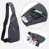Sling Bag Anti-Thief Crossbody Personal Pocket Bag Lightweight Chest Shoulder Backpack for Travel Hiking (Dark Grey)...