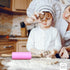 Mini Silicone Rolling Pin for Kids Baking – | Ideal for Toddlers, Playdough, Clay, Cookies & Pastry - 9" Small Size (Pink)...