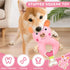 6 Pack Puppy Toys for Teething Small Dogs, Cute Pink Dog Chew Toys for Puppies, Soft Squeaky Dog Toys for Small Breed Cleaning Doggy Teeth, Outdoo...