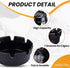 Perfect Stix Ashtray Black-4 4" Black Ashtrays (Pack of 4)...