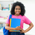 Plastic Folders with Pockets, 6 Color Heavy Duty Two Pocket Folder Business Card Holder for Office High School...