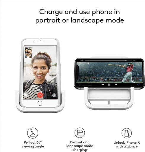 Logitech Powered Wireless Charging Stand for iPhone 8, 8 Plus, X, XS, XS Max and XR...