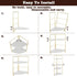 3-Tier Kitchen Spice Rack , Standing Rack,Triangle Bathroom Countertop Storage Shelf ,Cosmetic Organizer Holder , Stackable Cabinet Organizer , Ki...