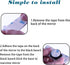 LivTee Blind Spot Mirror, Rectangular Shaped HD Glass Frameless Convex Rear View Mirror with wide angle Adjustable Stick for Cars SUV and Trucks, ...