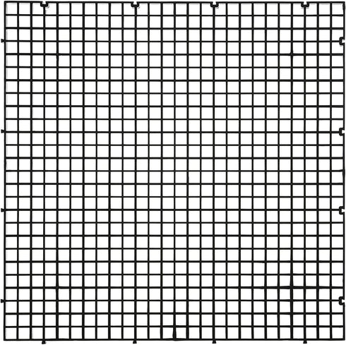 ALEGI Aquarium Plastic Grid Divider Tray Egg Crate,Grid Isolate Board Divider Fish Tank Bottom Black Filter Tray (Black 2 Pcs L)...