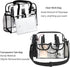 MOFASVIGI Clear Bag Stadium Approved Transparent Waterproof Clear Tote Bags for Work, Sports Games, Concerts,Travel-12 x12 x6...