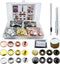 15MM Leather snap Fasteners kit Brass Heavy Duty with Sharp Hole Punch Cutter and Standard Install Tool?Practice Operations Webbing ?for Clothes?J...