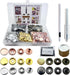 15MM Leather snap Fasteners kit Brass Heavy Duty with Sharp Hole Punch Cutter and Standard Install Tool?Practice Operations Webbing ?for Clothes?J...