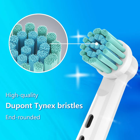 Brush Replacement Heads Compatible with Oral B Electric Toothbrushes, 4 Count, Extra Soft Bristles for Sensitive Gum Care, Refills for Braun Pro S...