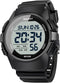 Beeasy Men Digital Sports Watch,Waterproof Watch with Stopwatch Countdown Timer Alarm Function Dual Time Rubber Strap Wrist Watch for Men/Student...