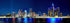 PHOTOSBYJON Detroit Skyline UNFRAMED Photo Print Night Color City Downtown 11.75 inches x 36 inches Photographic Panorama Poster Picture Standard ...