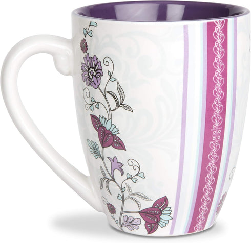 Pavilion Gift Company Mark My Words Sister In Law Floral Butterfly Coffee Tea Mug, Large, Purple,591 milliliters...