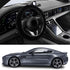 Car Fluffy Steering Wheel Cover, 15'' Universal Furry Auto Steering Wheel Protector for Warm Winter, Elastic Non-Slip Car Steering Wheel Cover, Ve...