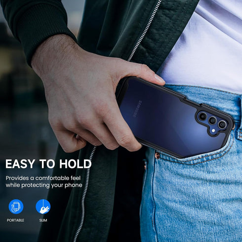 seacosmo for Samsung A15 5G/4G Case, Full Body Shockproof Cover, with Built-in Screen Protector Slim Fit Protective Phone Case for Samsung Galaxy ...