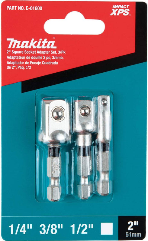 Makita E-01600 Impact XPS™ 3 Pc. Square 2" Socket Adapter Set...