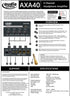 AXA40 Mini 4 Channel Combination 1/4" and 3.5mm TRS Stereo Headphone Amplifier w/Two 3.5mm and Two ¼” TRS Stereo Outputs Includes 12V Power Supply...