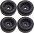 (4 Pack) 2.5" Trailer Ramp Door Bumper, Compatible with Truck Cargo Hatch - Round Rubber Bump Stops...