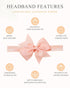 jollybows 40pcs Baby Girls Hair Bows Headbands Grosgrain Ribbon Hair Band Accessories for Infants Newborn Toddler (4In)...