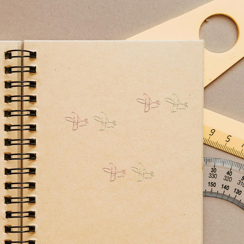 NUOBESTY Decorative File Folders 20pcs Cute Paper Clips Metal Bee Shape Journaling Paper Clamp Binder Clips Scrapbooking Bookmarks for Office Supp...