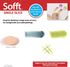 Sofft Artist Tools by GOLDEN, Round Angle Slice Sponges, Pack of 2, Professional Artist Pastels...