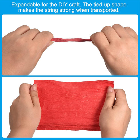 MECCANIXITY Raffia Paper Craft Rope Packing Rope 8.7 Yards Handmade Twisted Paper Craft String/Cord/Rope for DIY Decoration Gift Packaging Sapphir...