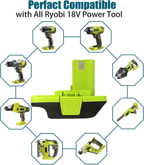 MT20RNL Battery Adapter Converter Use for Ryobi 18V Tools,Converts for Makita 18V Li-ion Battery to Ryobi 18V Li-ion Battery,Fit Ryobi 18V One+ Sy...