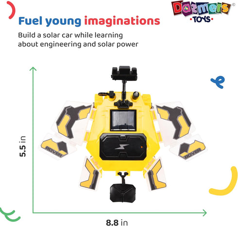 Dazmers Solar Robot Kit - Space Rover STEM Building Toys - Kids DIY Solar Power Robot Car with Gears, Screws, Solar Panels - Explore Solar Energy ...